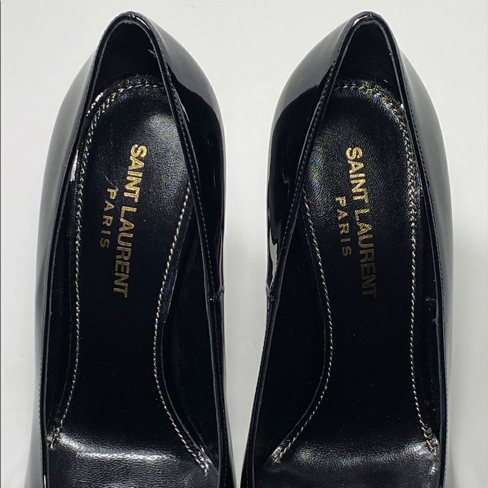 Saint Laurent Opyum Point-Toe Patent Leather Pumps size 36.5 - Picture 3 of 12